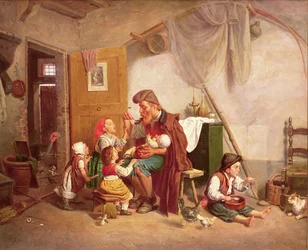La famiglia vedova, XIX secolo